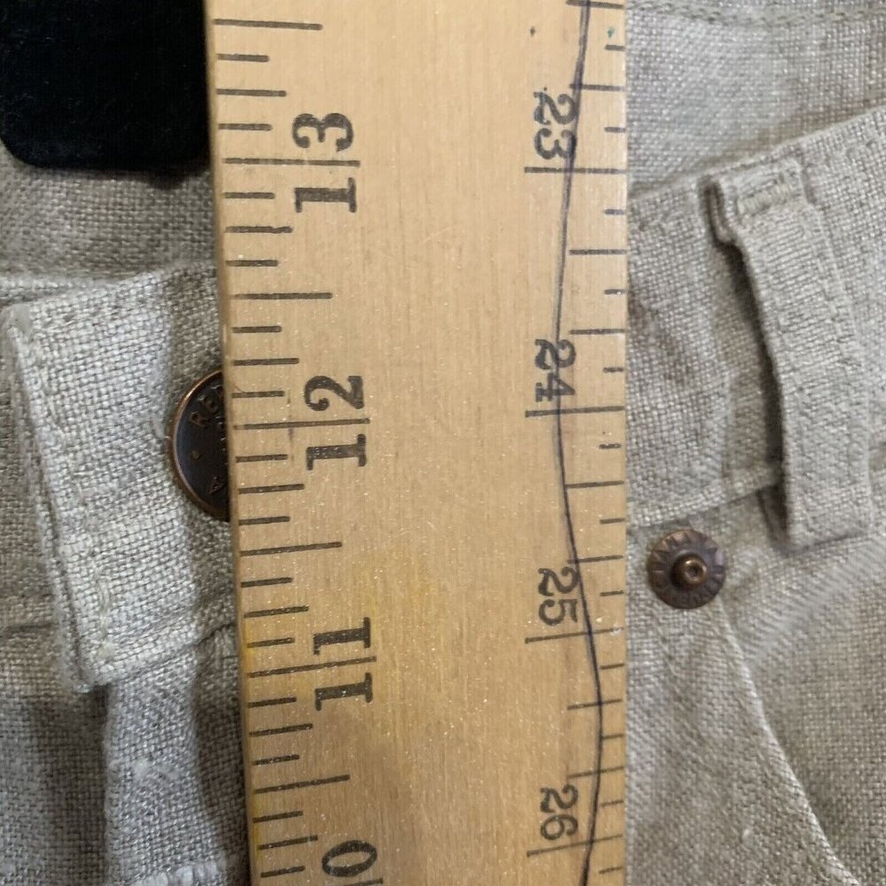 Vintage Banana Republic Travel & Safari Clothing Co. Womens 8 Beige Linen Pants - Picture 3 of 11